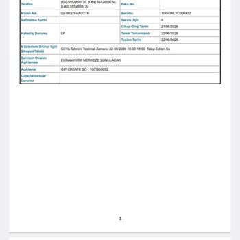 Samsung 98 İnç TV Kurulumunda Sorumluluk Yazısı Talebi Ve Yanıtsız Müşteri Hizmetleri