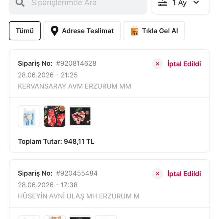 Migros Sanal Market’te Stokta Olmayan İndirimli Et Ürünlerinin Siparişe Açılması