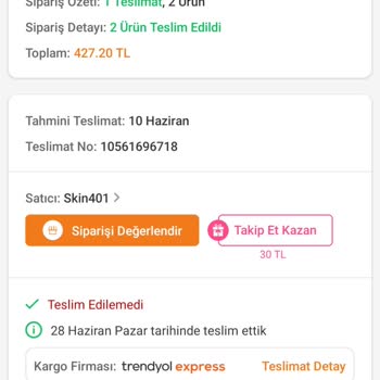 Teslim Edilmediği Siparişin Teslim Edildi Gibi Gösterilmesi Ve İade Talebi