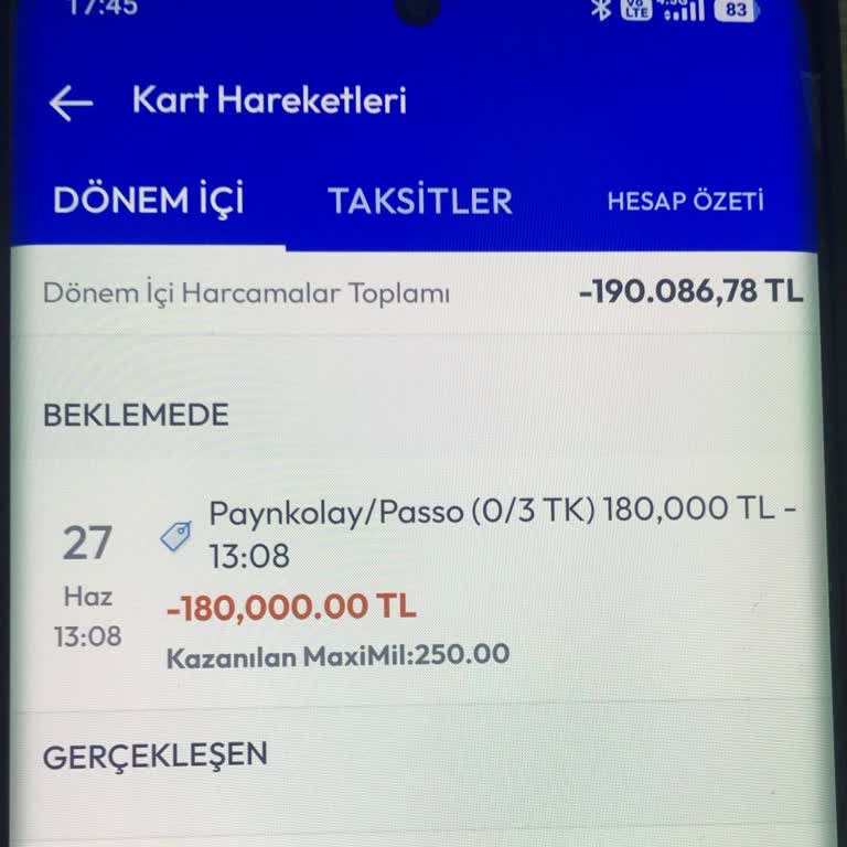 180.000 TL Ödeme Yapıldı Bilet Gelmedi Ve İade Talebi