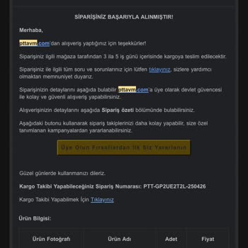 Epttavm Çelik Termos Faturasını Alamadım