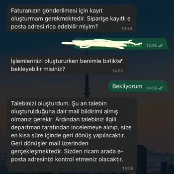 Epttavm Çelik Termos Faturasını Alamadım