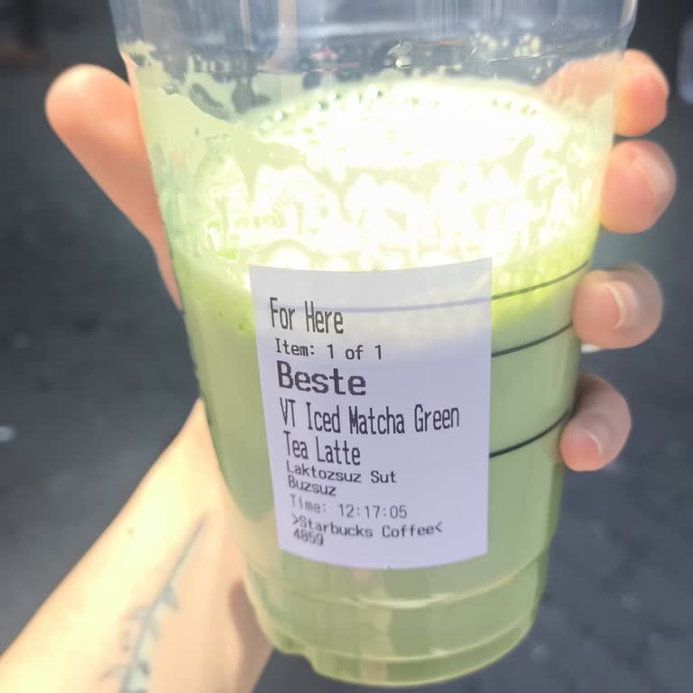 Starbucks Taksim Şubesinde Büyük Bardak Yarım Dolu Verilmesi Ve Ücret İadesi Talebi