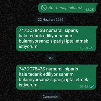 Bir Aylık Gecikme Sonrası Sipariş Gönderilmedi Ve İade Bekleniyor