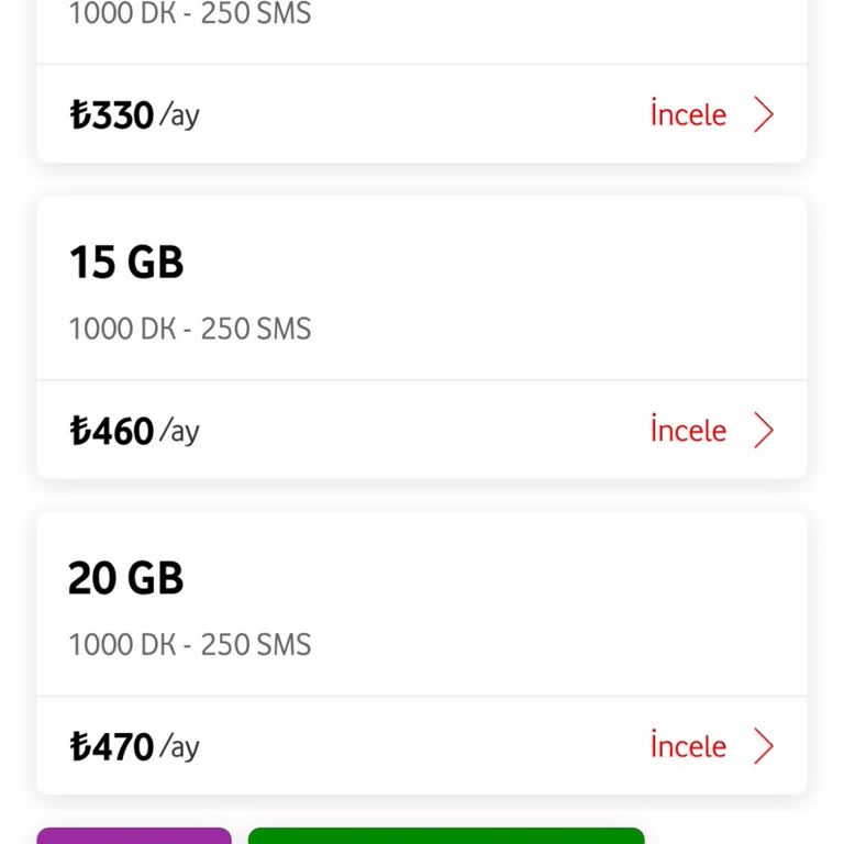 Vodafone Uygulamasında Sınırlı Tarifeler Müşterileri Pahalı Planlara Zorlıyor