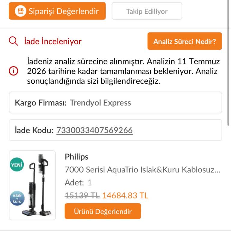 Altı Gün Beklemede Ücret İadesi: Philips’te Belirsiz İade Süreci