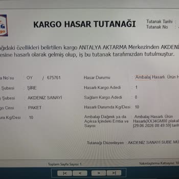 DHL Express'te Gıda Ürünü Kargomun Hasarlı Teslimatı Ve Tazminat Talebi