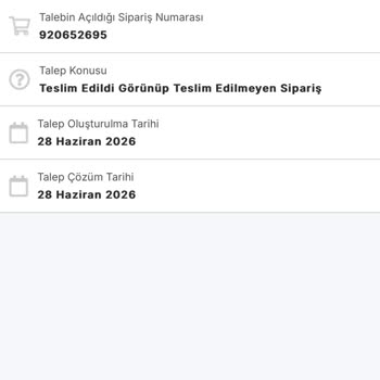 Migros Yemek'te Teslim Edildi Görünen Siparişim Ulaşmadı, Müşteri Mağduriyeti Ve Para İadesi Talebi
