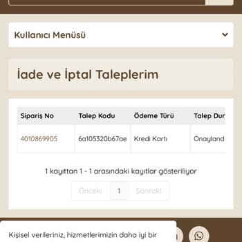 İade Edilen 1.198 TL Hesaba Yansımıyor
