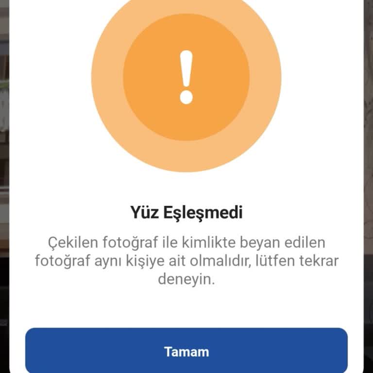 Paycell Kimlik Fotoğrafı Uyuşmazlığı Nedeniyle Doğrulama Başarısız