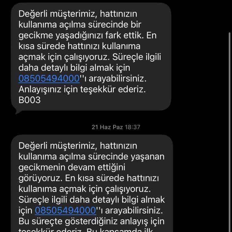 Vodafone Sanal SIM Aktivasyonunda Gecikme Ve İlgisiz Müşteri Hizmetleri