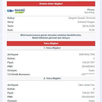 Obilet'te İptal Edilen Bilet İadesi Ve Fazladan Çekilen Ücret İçin Şikayet