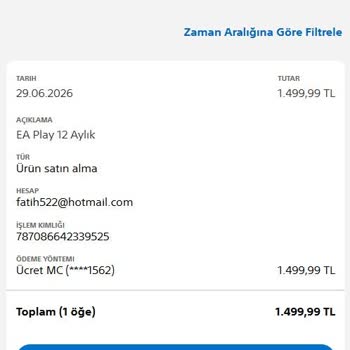 PlayStation'da Otomatik Yenileme Bildirimi Olmadan Çekilen Ücret İçin İade Talebi