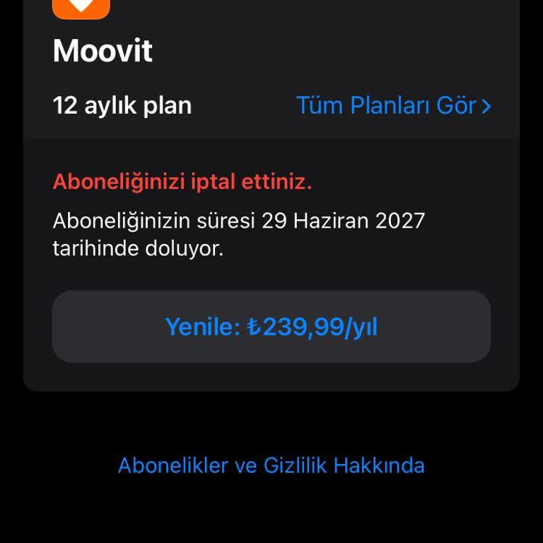 Movit Uygulamasında Deneme Süresi Yanıltmasıyla Yıllık Ücretin Haksız Çekilmesi