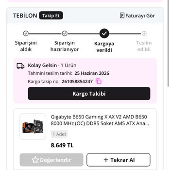 Acil Teslimat Gecikmesi Ve Adres Değişikliği Nedeniyle Kargo Sorunu