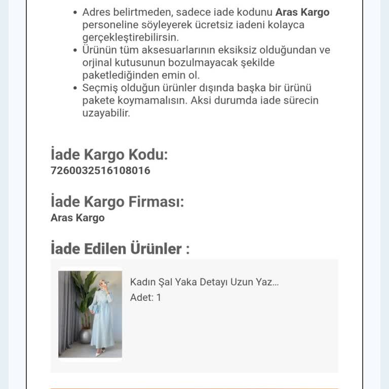 Aras Kargo İkitelli Şubesi Kaybolan İade Kargosunu Bulamıyor
