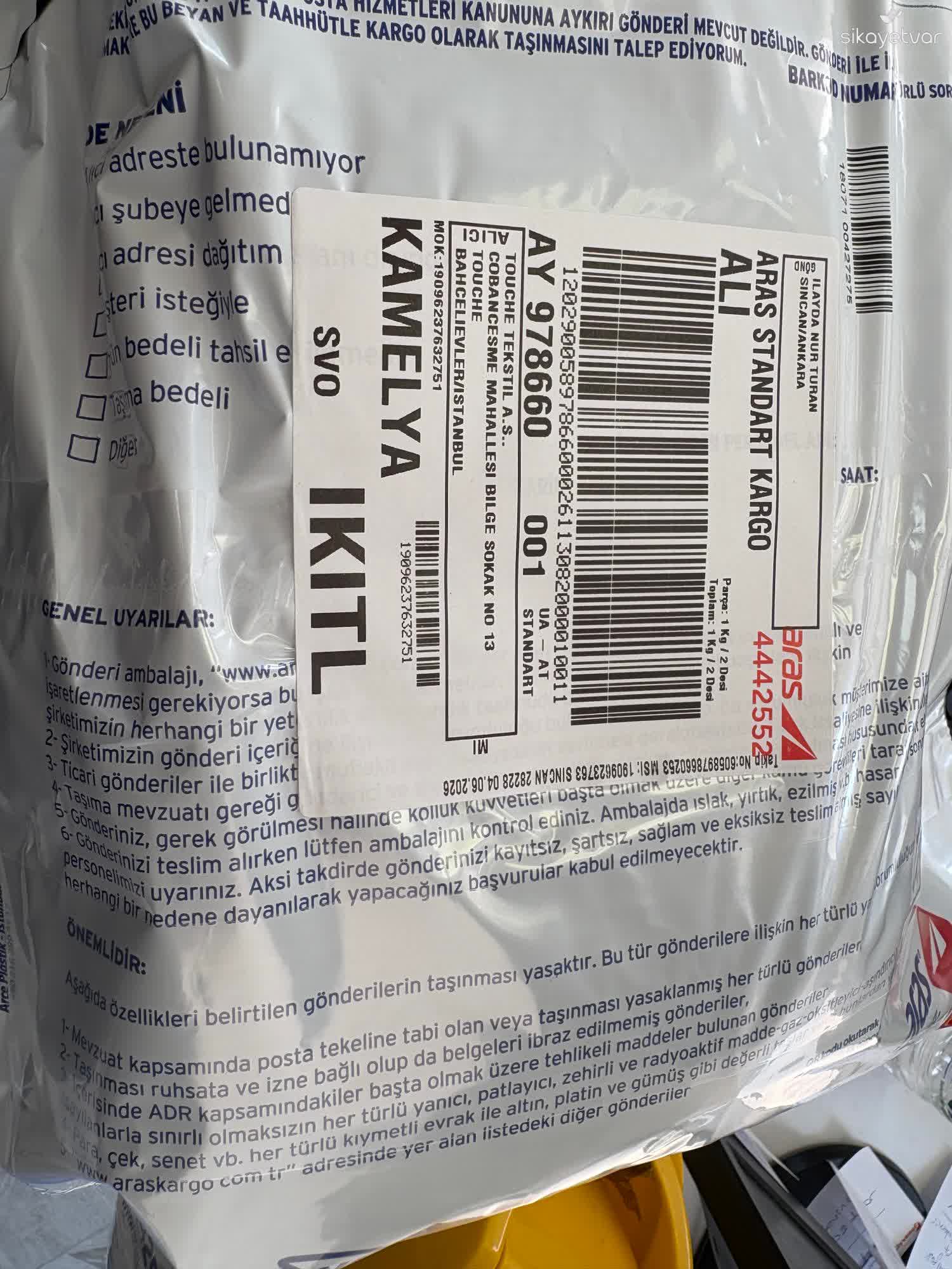 Touché Privé İade Sürecindeki Uzun Bekleyiş Ve Cevapsız Müşteri