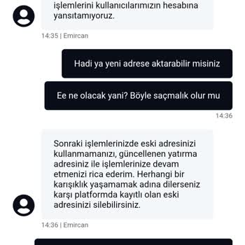 BTCTURK’te Bildirimsiz Adres Değişikliği Ve 100 USDT Mağduriyeti