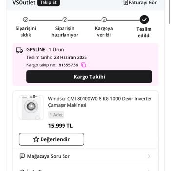 Teslim Edilmemiş Buzdolabı Ve Çamaşır Makinesi İçin Para İadesi Talebi