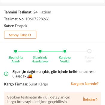 Perge Şubesindeki Sürat Kargo Teslim Edilmeyen Kargo Ve Cevapsız Müşteri Hizmeti