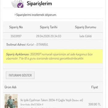 İade Sürecindeki Gecikme Ve Müşteri Hizmetleri Cevapsızlığı