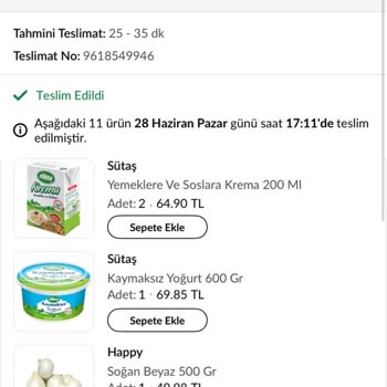 Bozulmuş Biber Ve Fasulye, Trendyol GO Destek Sorunu