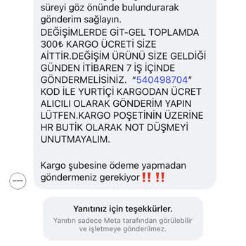 Lekeli Ürün Ve 300 TL Gidiş Dönüş Kargo Ücreti İade Reddi