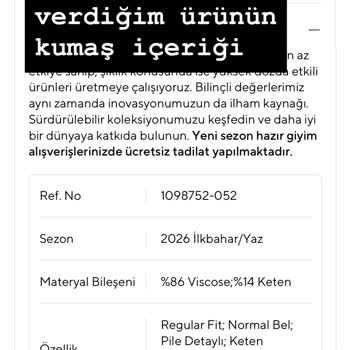 Kumaş İçeriği Yanlış Gönderildi İki Kez Aynı Sorunla Mağdur Oldum