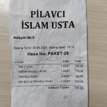 Büyük Boy Pilavda Standart Olmayan Porsiyon Ve Fiyat Farkı