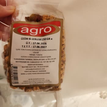 Irmaklar Market Kükürt Dioksit İçeren Üzüm Leblebi Ürünü Sağlık Tehdidi