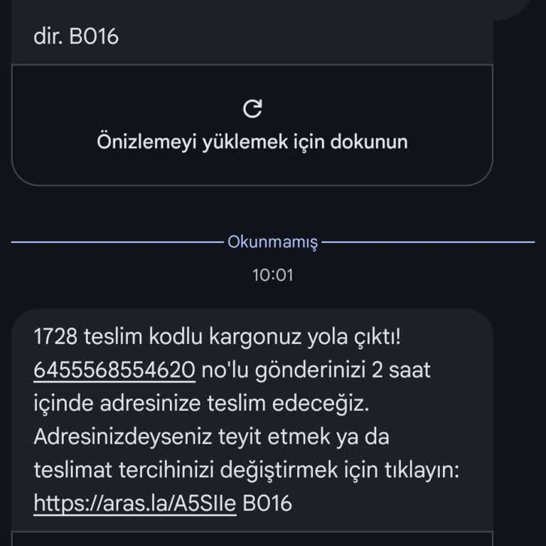 Aras Kargo'nun Saygısız Dağıtım Elemanı Ve İletişim Sorunu