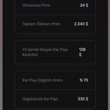 Poliçe Sonunda Kesintisiz Ödeme Taahhüdünün Yerine Getirilmemesi