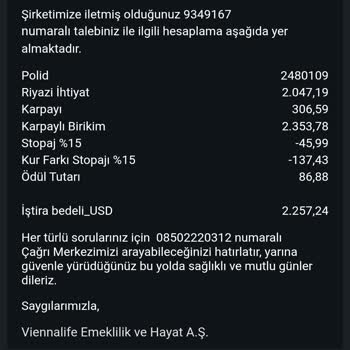Poliçe Sonunda Kesintisiz Ödeme Taahhüdünün Yerine Getirilmemesi