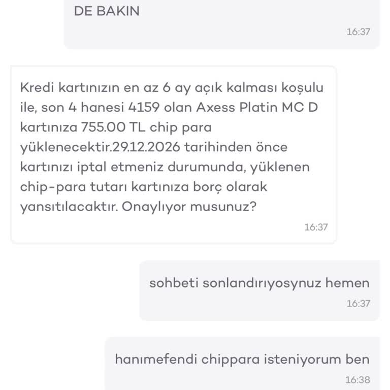 Üyelik Ücreti İadesi Reddi Ve Chip-Para Teklifiyle Mağduriyet