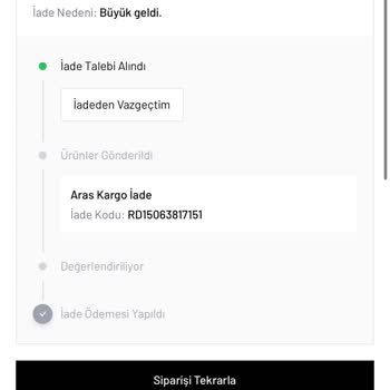 İade İşleminde Uzun Bekleme Ve İletişimsizlik
