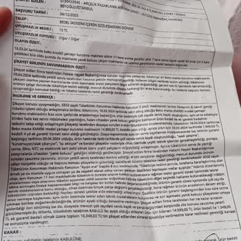 Beko'nun Çamaşır Kurutma Makinesi Arızaları Ve Hakem Heyeti Kararını Uygulamaması