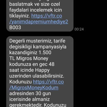 Migros Money Kodunu Alamadım, Vodafone Müşteri Hizmetleri Çözüm Sunmadı