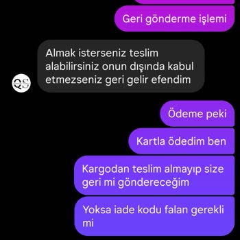 İade Sonrası Geri Ödeme Yapılmadı