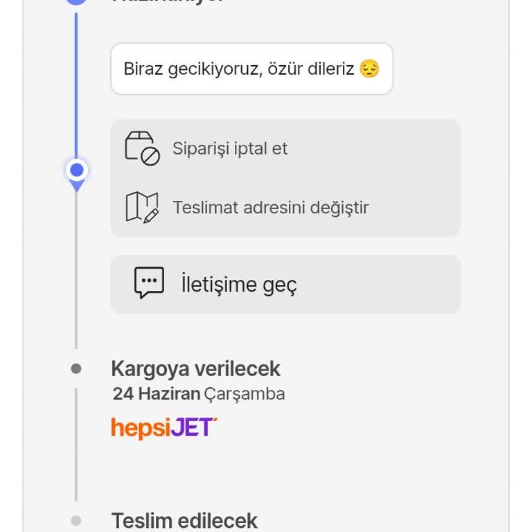 Hepsiburada’da Siparişim 8 Gün Boyunca Hazırlanıyor, Kargo Gönderilmedi