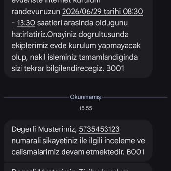 Taşınma Sonrası Internet Bağlantısı Sağlanamıyor Ve 1000 TL Nakil Ücreti İadesi Talebi