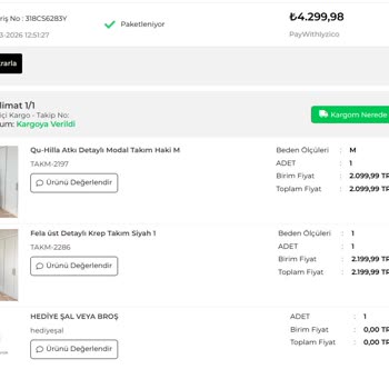 Üç Ay Bekleyen Siparişim Ve Geri Ödeme Talebim H&R Butik’te Çözülmedi