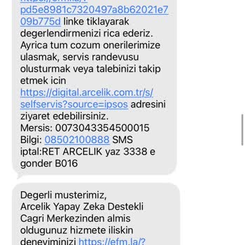 Arçelik Bulaşık Makinesi Temiz Yıkamıyor Ve Servis Sorunu Çözülmüyor