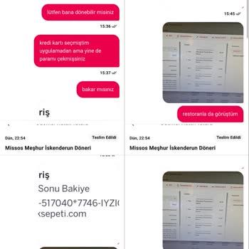 Yemeksepeti'nde Çifte Çekim Ve Cevapsız Destek