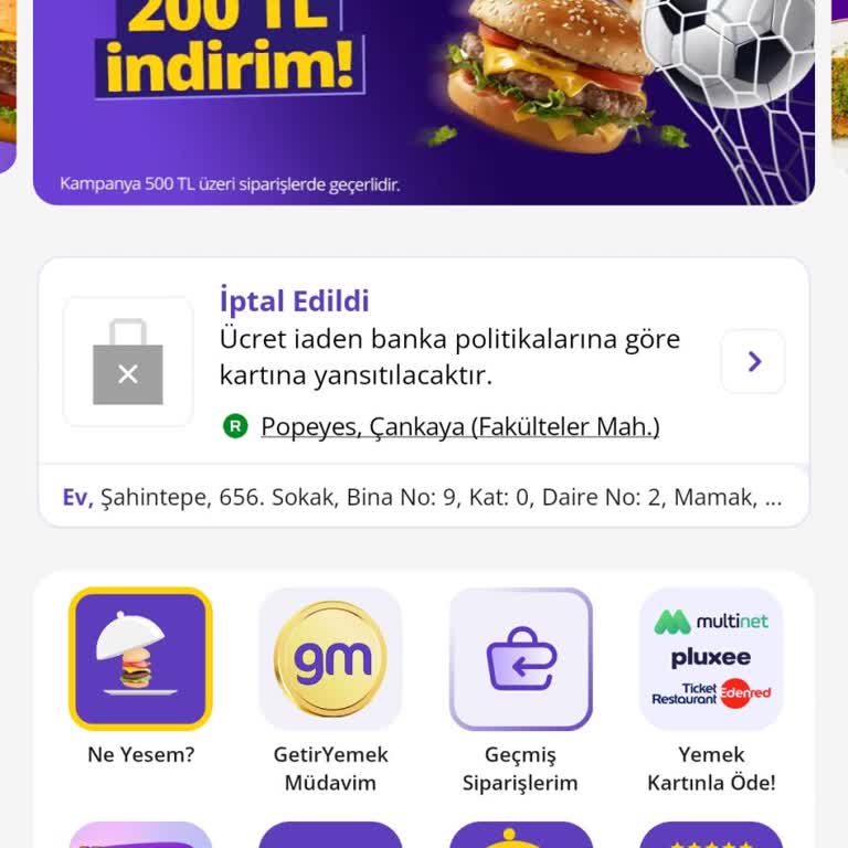 1,5 Saat Bekleyiş Sonrası Popeyes Siparişimin İptali Ve Telafi Eksikliği