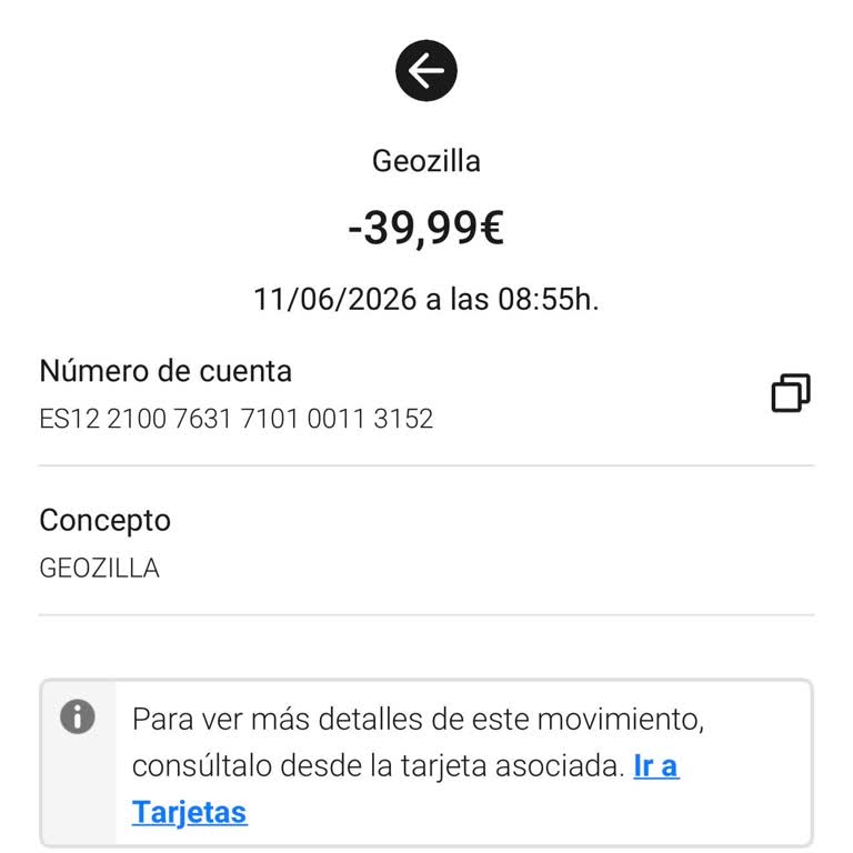 Cargo no autorizado de GeoZilla, solicito cancelar suscripción y reembolso