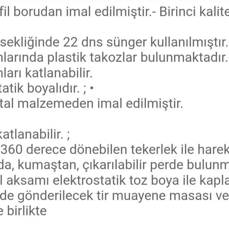 Paravan Ve Muayene Masası Setinde Eksik Ürün Ve Cevapsız Destek