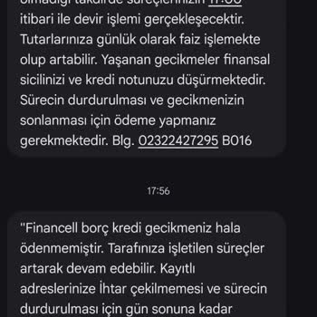 Kişisel Borç Bilgilerimin İzinsiz Akrabamıza SMS İle Bildirilmesi