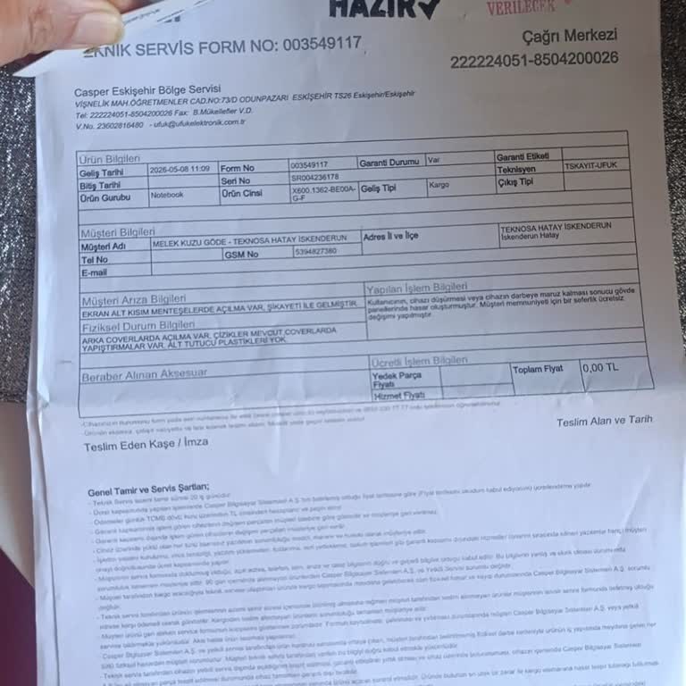 Teknosa’nın Yetkisiz Tamiri Ve Sürekli Arızalı Casper Laptopu Tüketici Hakları İhlali