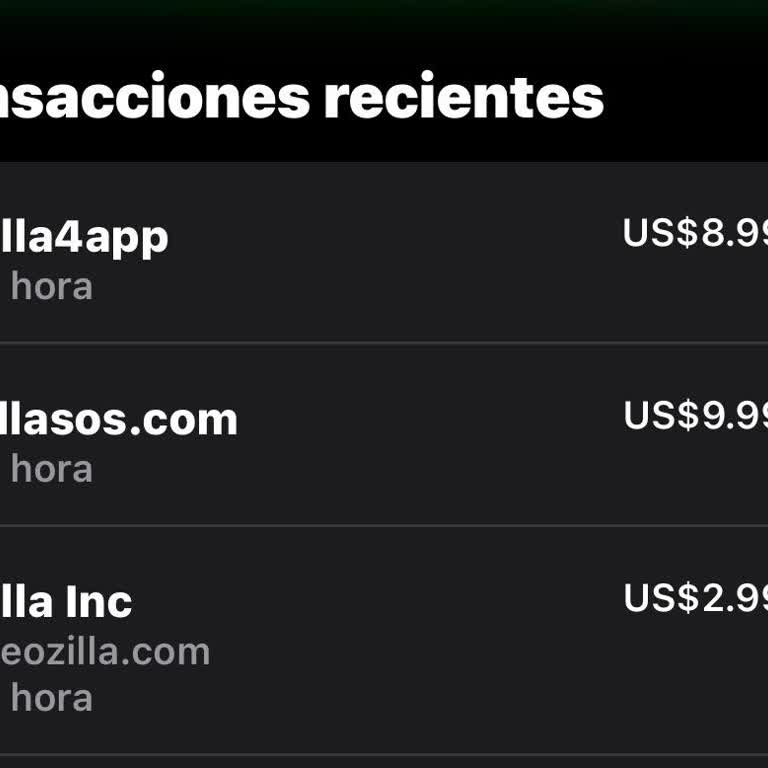 Cargos indebidos de GeoZilla, solicito reembolso total y dar de baja