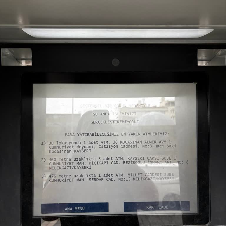 ATM Hatası 36.100 TL Hesaba Yansımadı